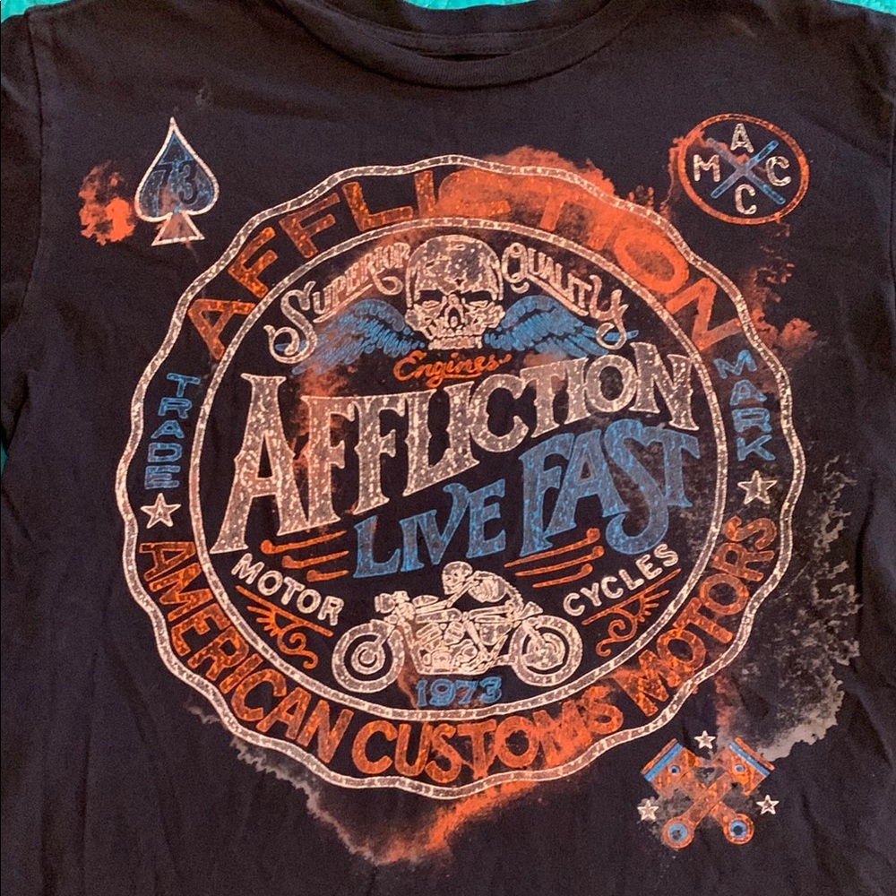 Affliction Black Graphic Tee